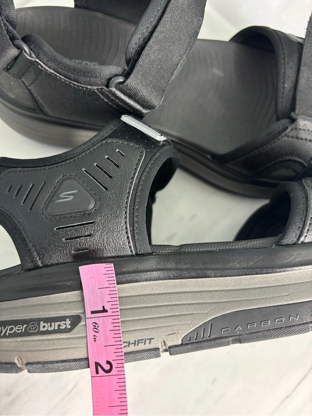 Skechers Men's Go Walk Workout Walker Hook & Loop Strap Sandals Sz 12